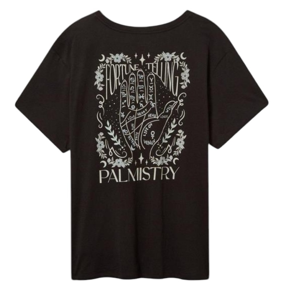 NWT Torrid Black Mystical Palmistry Tee - Picture 3 of 7